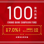 【日本クラウド証券】『応募総額100億円突破』記念キャンペーンファンド